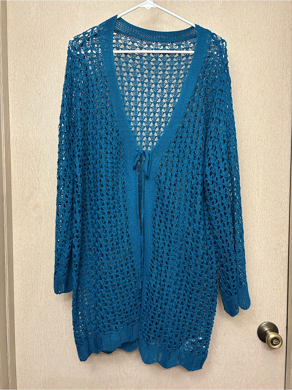 Crochet Beach Coverup Sweater - Size 1XL - SHEIN Curve